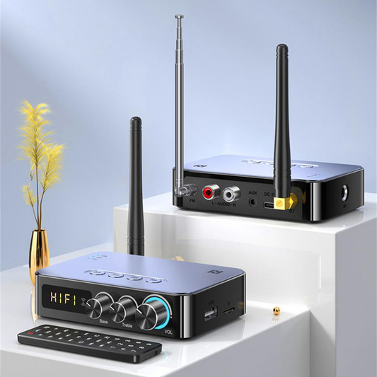 Super Deal GTMEDIA R3 Long Range Bluetooth Audio Adapter Hi-Fi with NFC and FM Radio