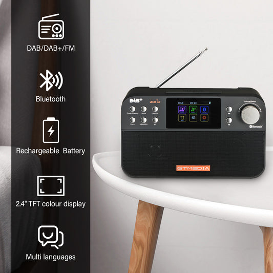 GTMEDIA Z3B DAB+/FM Digital Audio Broadcasting Upgradeable Wireless Radio