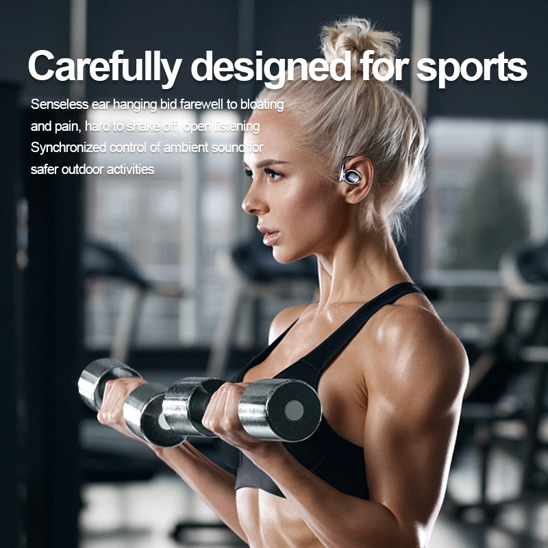 Bluetooth Headphones On-Ear Ultra Non-Bone Conduction Running Sports Headphones