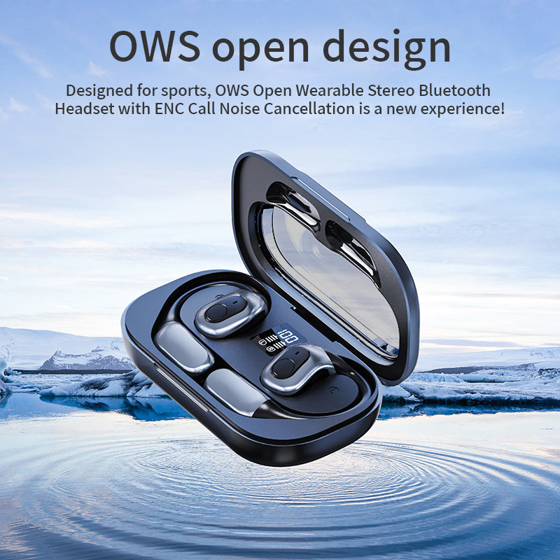 Open Wearable Stereo In-Ear Sports On-Ear Directional Sound Transmission with Amplifier