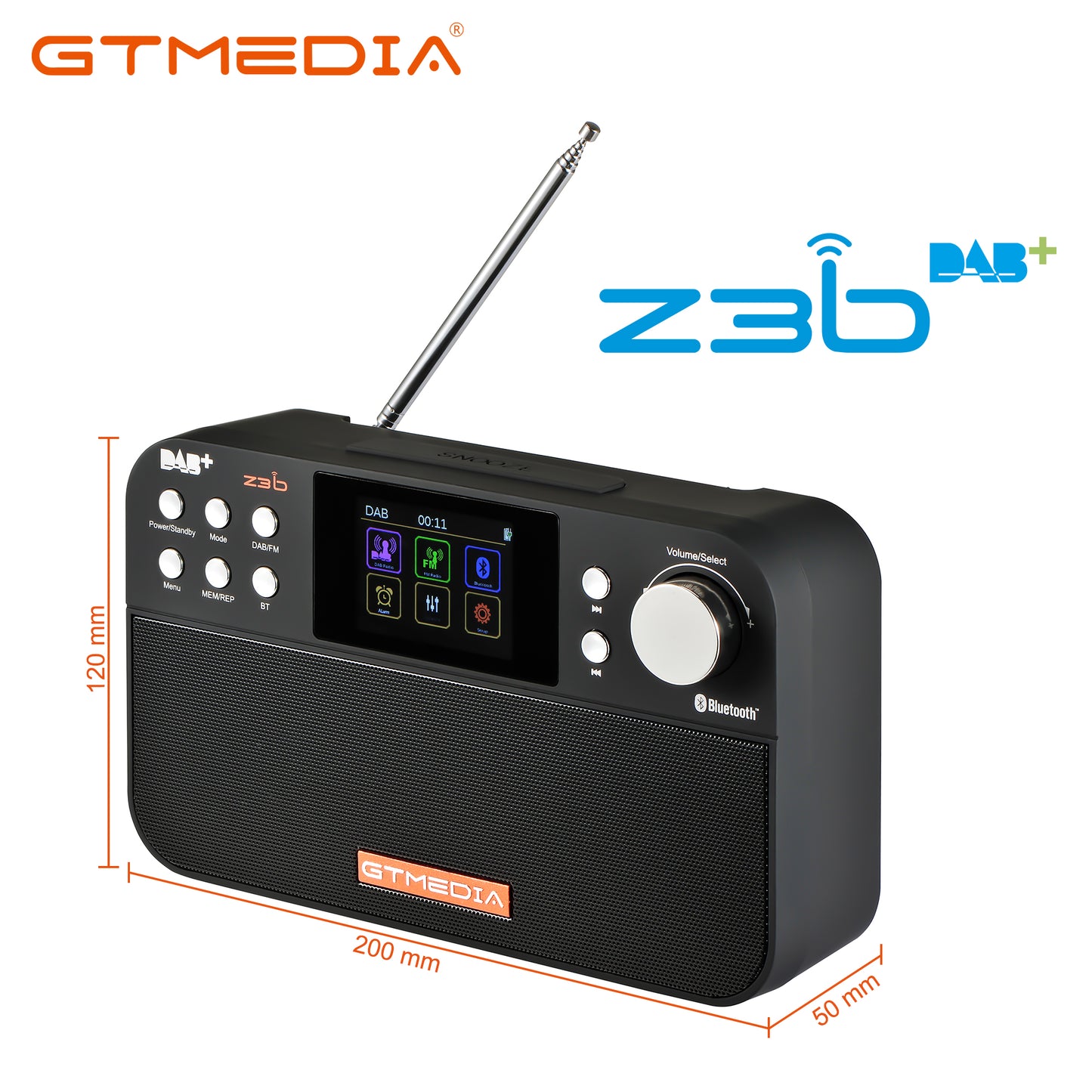 GTMEDIA Z3B DAB+/FM Digital Audio Broadcasting Aufrüstbares kabelloses Radio